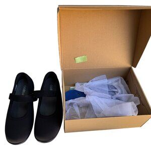 Orthofeet Womens Mary Jane Sanibel Ortho-Cushion System Black Shoes New 12X Wide
